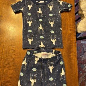 Hanna Andersson Print Short John Pajama Set